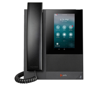POLY Téléphone multimédia professionnel CCX 400 avec Open SIP et compatible PoE
