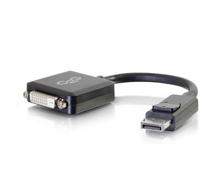 C2G Adaptateur DisplayPort 8 pouces mâle vers DVI-D Single Link femelle - Noir