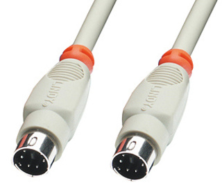 Lindy PS/2 1.0m câble PS/2 1 m Gris