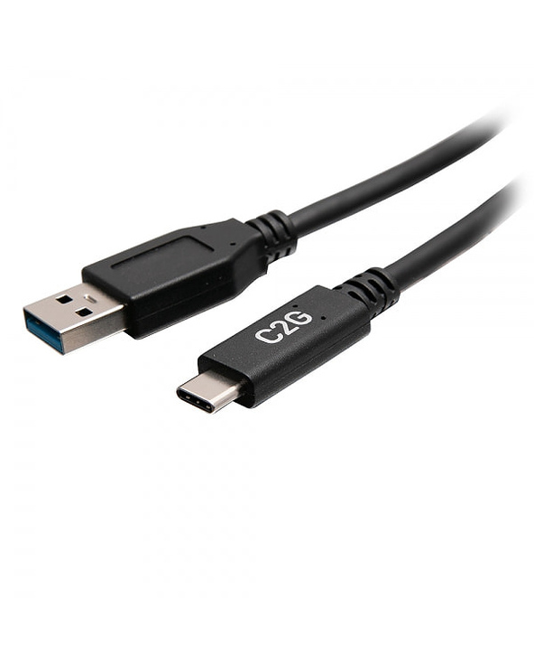C2G Câble USB-C 0,5 m (1,5 pied) mâle vers USB-A mâle - USB 3.2 Gen 1 (5 Gbits/s)