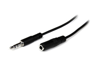 StarTech.com Câble d'extension audio stéréo Slim 3,5 mm de 1 m - M/F