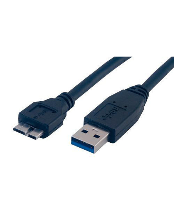 MCL 1.8m USB3.0 câble USB 1,8 m USB 3.2 Gen 1 (3.1 Gen 1) Micro-USB B USB A Noir