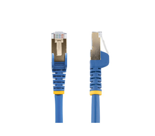 StarTech.com Câble réseau Cat6a STP blindé sans crochet de 50 cm - Bleu