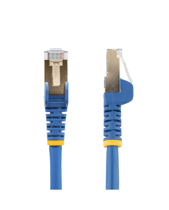 StarTech.com Câble réseau Cat6a STP blindé sans crochet de 50 cm - Bleu