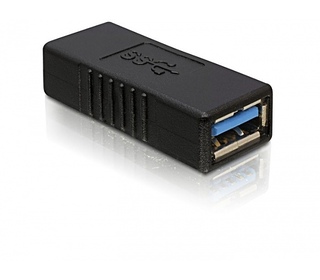 DeLOCK USB 3.0-A Adapter USB-A Noir