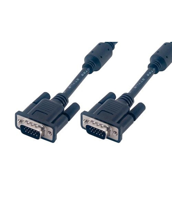 MCL MC340B/15P-2M câble VGA VGA (D-Sub) Noir