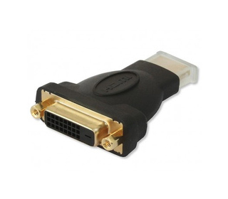 Techly IADAP-HDMI-606 changeur de genre de câble DVI-D 24+1 Noir