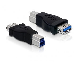 DeLOCK USB 3.0 Adapter USB 3.0-B M USB 3.0-A FM Noir