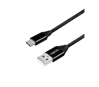 LogiLink CU0139 câble USB 0,3 m USB 2.0 USB A USB C Noir