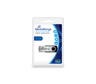 MediaRange MR907 lecteur USB flash 4 Go USB Type-A / Micro-USB 2.0 Noir, Argent