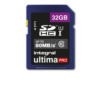 Integral 32GB ULTIMAPRO SDHC/XC 80MB CLASS 10 UHS-I U1 32 Go SD