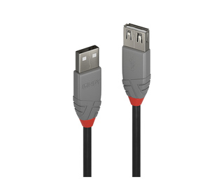 Lindy 36704 câble USB 3 m USB 2.0 USB A Noir, Gris