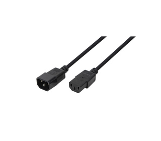 LogiLink CP091 câble électrique Noir 1,8 m Coupleur C14 Coupleur C13