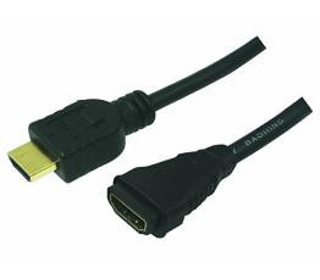 LogiLink HDMI/HDMI, 5.0m câble HDMI 5 m HDMI Type A (Standard) Noir