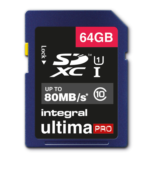 Integral 64GB ULTIMAPRO SDHC/XC 80MB CLASS 10 UHS-I U1 64 Go SD