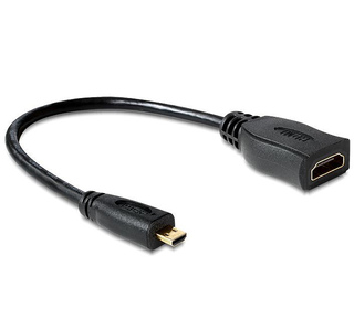 DeLOCK 65391 câble HDMI 0,23 m HDMI Type A (Standard) HDMI Type D (Micro) Noir