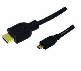LogiLink HDMI/microHDMI, 2.0m câble HDMI 2 m HDMI Type A (Standard) HDMI Type D (Micro) Noir