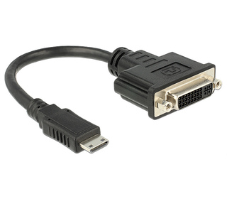 DeLOCK 65564 câble vidéo et adaptateur 0,2 m HDMI Type C (Mini) DVI-D Noir