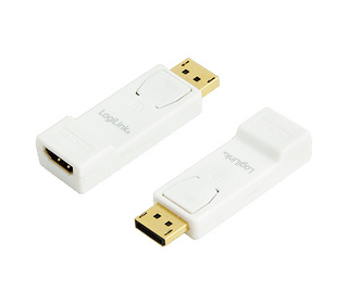 LogiLink CV0057 changeur de genre de câble DisplayPort HDMI Blanc, Jaune