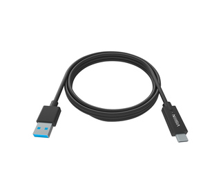 Vision TC 2MUSBCA/BL câble USB 2 m USB 3.2 Gen 1 (3.1 Gen 1) USB A USB C Noir