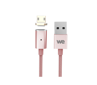 WE WEUSBMICROMAG120R câble USB 1,2 m USB A Micro-USB A Rose