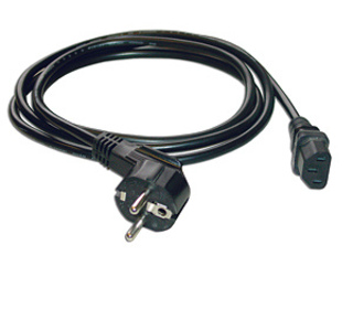 MCL Power Cable Black 5.0m Noir 5 m