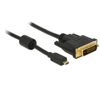 DeLOCK 83586 câble vidéo et adaptateur 2 m Micro-HDMI DVI-D Noir