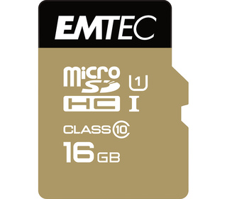Emtec microSDHC 16GB Class10 Gold+ mémoire flash