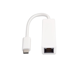 V7 Adaptateur USB-C (m) vers Ethernet (f), blanc