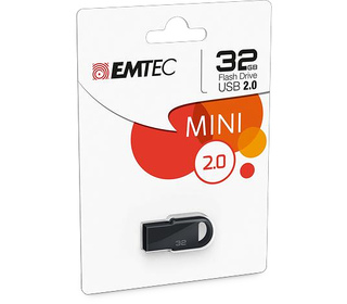 Emtec D250 Mini lecteur USB flash 32 Go USB Type-A 2.0 Noir