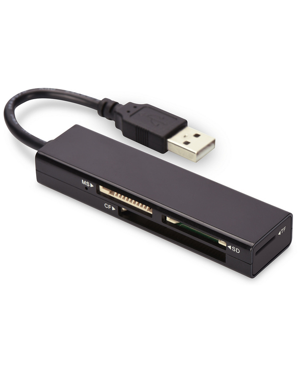 Ednet 85241 lecteur de carte mémoire USB 2.0 Noir