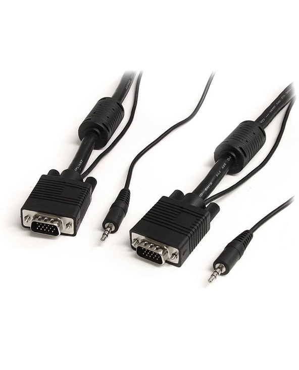 StarTech.com Câble vidéo coaxial pour écran VGA haute résolution 2 m avec audio HD15 M/M