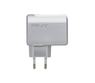 PNY P-AC-2UF-SEU01-RB chargeur d'appareils mobiles Universel Blanc Secteur Intérieure
