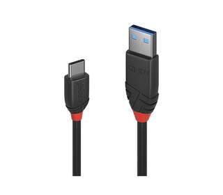 Lindy 36916 câble USB 1 m USB 3.2 Gen 1 (3.1 Gen 1) USB A USB C Noir
