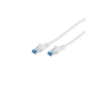 S/CONN 75711-0.5W câble de réseau Blanc 0,5 m Cat6a S/FTP (S-STP)