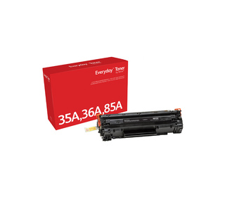 Everyday Toner Noir  de Xerox compatible avec HP 35A/ 36A/ 85A/ (CB435A/ CB436A/ CE285A/ CRG-125), Capacité standard