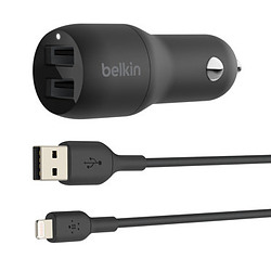 Belkin BOOST↑CHARGE Smartphone Noir Allume-cigare Auto