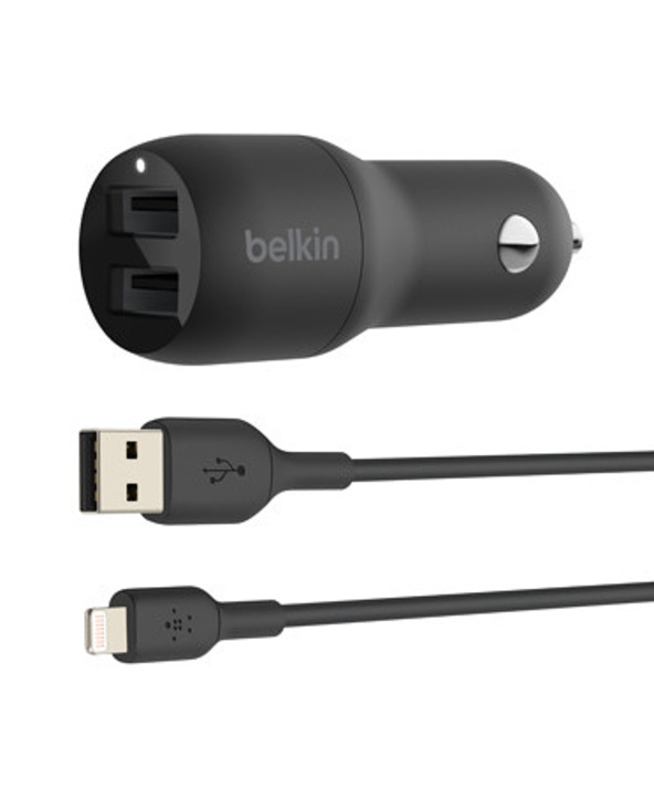 Belkin BOOST↑CHARGE Smartphone Noir Allume-cigare Auto