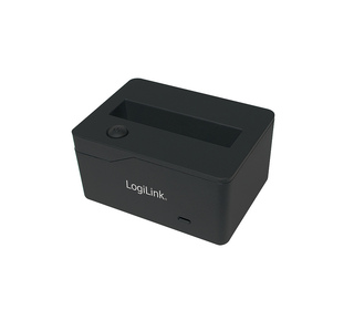 LogiLink QP0025 Station d'accueil de disques de stockage USB 3.2 Gen 1 (3.1 Gen 1) Type micro-B Noir