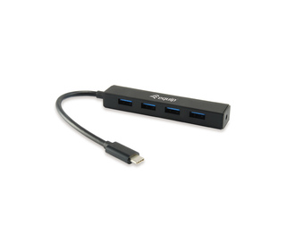Equip 128954 hub & concentrateur USB 3.2 Gen 1 (3.1 Gen 1) Type-C 5000 Mbit/s Noir