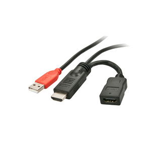 Lindy 41080 adaptateur graphique USB Noir, Rouge