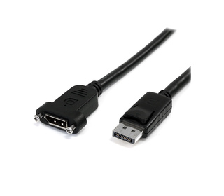 StarTech.com Câble DisplayPort à Montage sur Panneau 1m - 4K x 2K - Câble d'Extension DP 1.2 M/F - Câble d'Extension Vidéo DP av