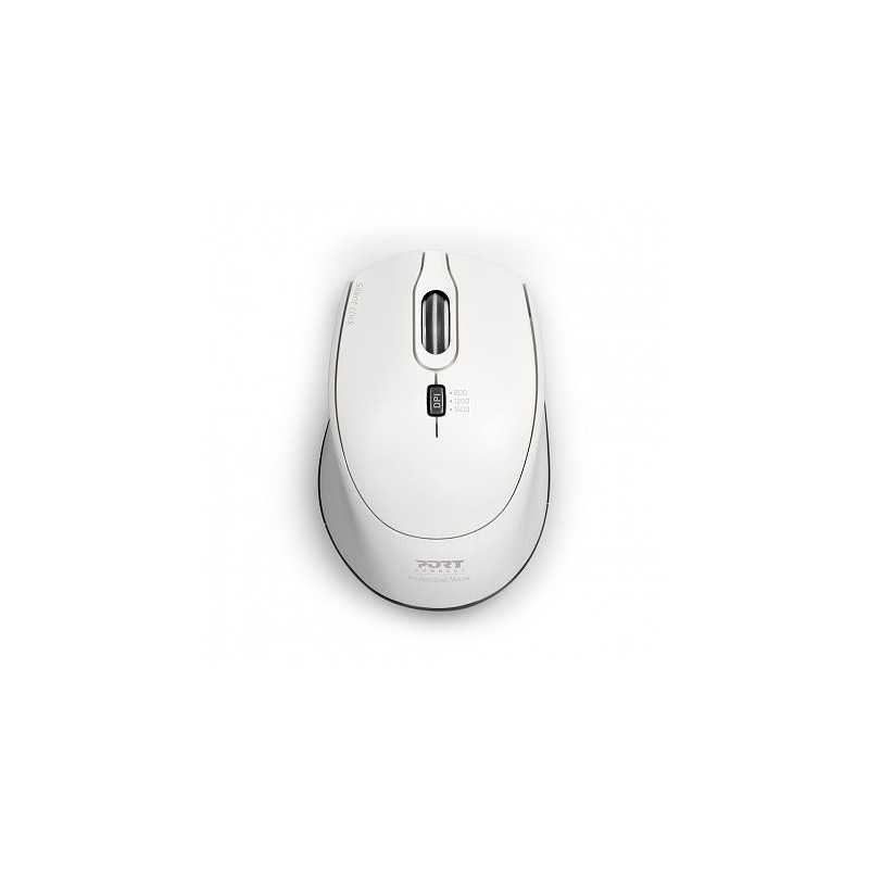 Port Designs 900714 souris Ambidextre RF Wireless + USB Type-C 1600 DPI