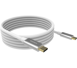 Vision TC 4MUSBC câble USB 4 m USB 3.2 Gen 2 (3.1 Gen 2) USB C Blanc
