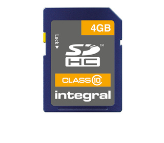 Integral 4GB SDHC CLASS 10 MEMORY CARD 4 Go SD UHS-I