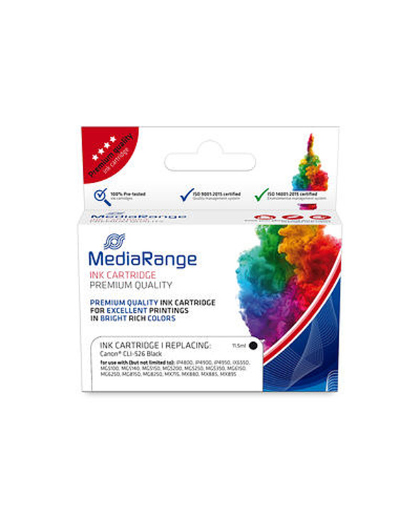 MediaRange MRCC526BK cartouche d'encre 1 pièce(s) Compatible Noir