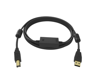 Vision TC 15MUSB+/BL câble USB 15 m USB 2.0 USB A USB B Noir