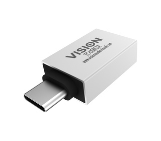Vision TC-USBC3A changeur de genre de câble USB-A USB-C Blanc