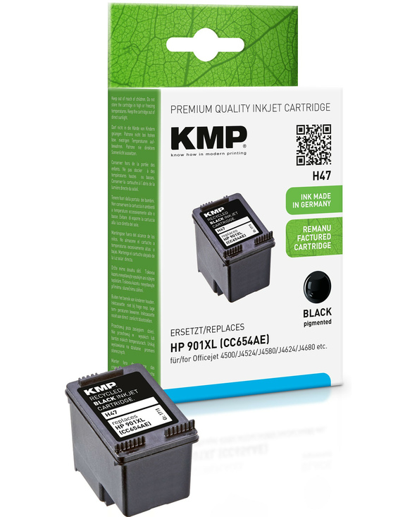 KMP H47 cartouche d'encre 1 pièce(s) Rendement élevé (XL) Noir