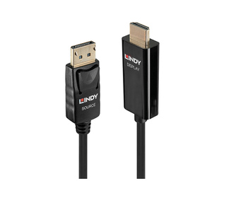 Lindy 40914 câble vidéo et adaptateur 0,5 m HDMI Type A (Standard) DisplayPort Noir